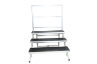 Scène de chorale mobile pliable en aluminium, podium surélevé pour églises, chorales et présentoirs de structures de scène