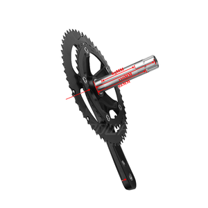 Pédalier de vélo de route en alliage d'aluminium 170/172,5 mm, bras de pédalier BB, manivelle 110BCD/130 BCD, double <span class=keywords><strong>pignon</strong></span> creux 34/50T - Product Image 1