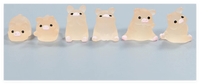 Gros fantaisie art populaire drôle cochon rose anime figure jouet résine animal statue lumineux brillant foncé mini jouets mignon miniature