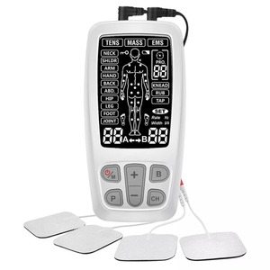 Mini Masajeador Multifuncional de Doble Salida, Dispositivo de Terapia de Masaje TENS EMS, Alivio del Dolor Corporal Completo, Portátil para Uso Doméstico - Product Image 1
