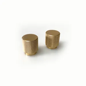 Accessoires de meubles Tiroir d'armoire Petite poignée en aluminium moleté Boutons de traction classiques - Product Image 6