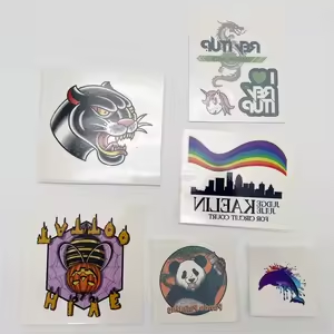 สติกเกอร์สักลายชั่วคราวสีขาวลายแฟชั่น กันน้ำ สำหรับเด็กชายและเด็กหญิง ใช้ตกแต่งร่างกายและใบหน้า - Product Image 5