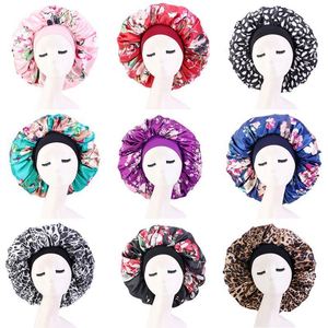 GTOP Wholesale Custom Silky Hair Bonnets Satin Lining Large Size Sleeping Hair <b>Wraps</b> Daily Casual Use Women - Product Image 5