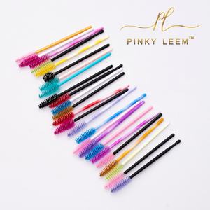 Pinky leem Marque privée Extension de cils Brosse longue professionnelle pour le nettoyage et Mascara/bâtonnets à cils personnalisés - Product Image 3