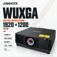 Projecteur de projection laser CAAVITS 12000 Ansi Lumens WUXGA 3LCD pour la projection de mappage sur façade de bâtiment, projecteurs publicitaires extérieurs