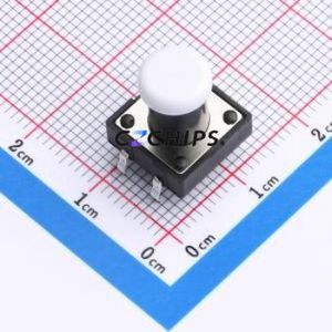 TSA12111-130B512CA-001E Tactile Switch Through hole-4P,11.7x11.5mm Switch Single Pole Single Throw Round Button 2.8N 11.7mm - Product Image 1