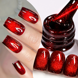 BORN PRETTY <span class=keywords><strong>Vernis</strong></span> à ongles en gel oeil de chat de Noël de couleur rouge 10ml OEM <span class=keywords><strong>Vernis</strong></span> gel UV de longue durée pour salon de coiffure - Product Image 5