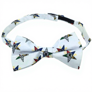 Golden Crown Custom Printed Heat-Transfer Silk Woven <b>Polyester</b>/Cotton Masonic Order Eastern Star Adjustable Quick Dry Bow <b>Tie</b> - Product Image 1