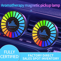 Rafraîchisseur d'air à LED pour voiture Clip d'ambiance Rhythm Light avec contrôle automatique du son Taille 58*22mm pour pare-brise