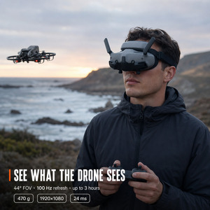 Lunettes FPV Goggles 3 avec écran 0,49 pouce 1920x1080 et fréquence de rafraîchissement de 100 Hz pour les pilotes de drones FPV de course et de freestyle - Product Image 3