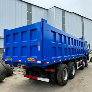 New Cargo Box Chinese 8x4 Used Howo Tipper Truck 12 Wheels 50 Ton Sinotruck Dump Truck For Africa
