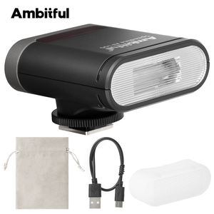 Ambitful AF100 Mini Flash GN12 5600k Speedlite Standard Hot Shoe Mount pour Sony Canon Nikon Pocket Camera Speedlite - Product Image 1