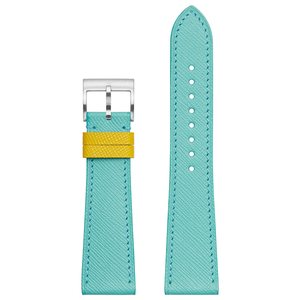 Correa de reloj inteligente de cuero Saffiano francés para correas de reloj <span class=keywords><strong>Casio</strong></span> de 18 mm y 19 mm para correas de reloj <span class=keywords><strong>Apple</strong></span> de 46 mm y 42 mm - Product Image 2