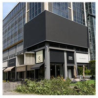 Écran LED vidéo extérieur P5 pour affichage commercial, installation fixe, service arrière, signalétique de bâtiment, projets publicitaires