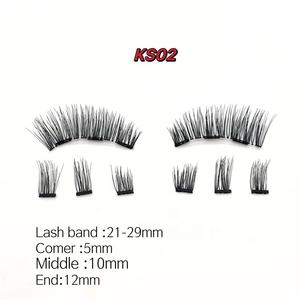 ขนตาสังเคราะห์2024 suland ขนตาปลอมสีดำ3D ธรรมชาติ - Product Image 5