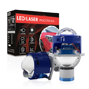 Haute qualité LP17 P40 3 pouces 90W phares antibrouillard H4 <span class=keywords><strong>H7</strong></span> H1 9005 Double réflecteur rétrofit mini bi led projecteur lentille - Product Image 1