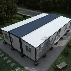 New design China Cheap 40ft luxury model house prefab modular homes expandable container house