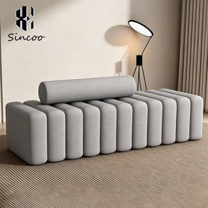 Modern Custom PU Leather Hair Salon & Spa Waiting <b>Bench</b> <b>Sofa</b> with Mirror Styling Station Durable Commercial Furniture - Product Image 3