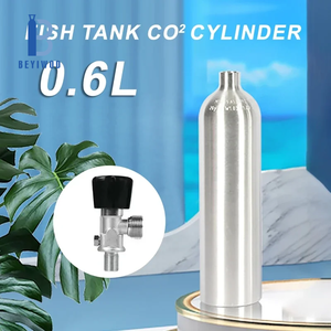 Cylindre de gaz <span class=keywords><strong>CO2</strong></span> en aluminium sans soudure certifié DOT 3AL/3AA, 10 kg, pour la fabrication de boissons gazeuses, l'<span class=keywords><strong>aquarium</strong></span> et l'utilisation médicale, réservoir haute pression - Product Image 3