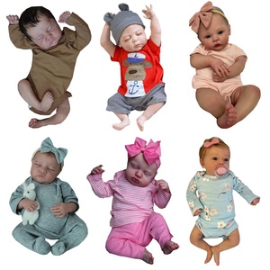 Poupée bébé reborn pour enfants, cadeaux en gros, adorable, réaliste, jouet nouveau-né simulé, accessoires de jeu d'imitation - Product Image 1