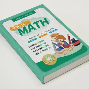 Cuaderno de escuela primaria barato, cuaderno Regular, libro de trabajo de matemáticas, película de impresión Offset, papel recubierto de laminación, tamaño personalizado
