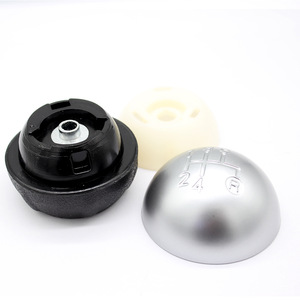 Poignée de levier de vitesse manuelle Fiat 5 6 vitesses en alliage d'aluminium argent mat, design ergonomique - Product Image 1