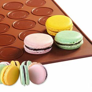 Silicone Macaron amaretto <span class=keywords><strong>pasticceria</strong></span> forno Bakeware stampo foglio Mat 30 cavità stampo fai da te 30 fori piccolo macaron cuscino stuoia di cottura - Product Image 6