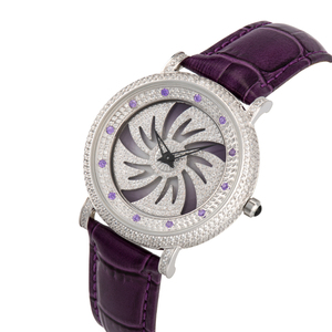 Relojes para Hombre y Mujer de Marca Premium con Cristales, Cristal de Zafiro, Esfera Giratoria, Reloj de Pulsera de Cuarzo de Acero Inoxidable - Product Image 4