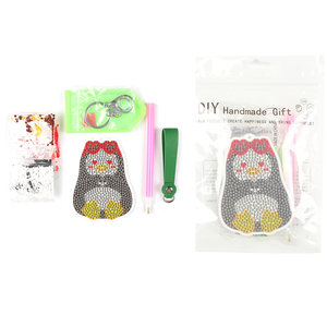 DIY Jouets faits à la main 3D Diamant Autocollant <span class=keywords><strong>Peinture</strong></span> Hobby Kits Enfants Présente Cadeau Promotionnel Pingouin Porte-clés - Product Image 2