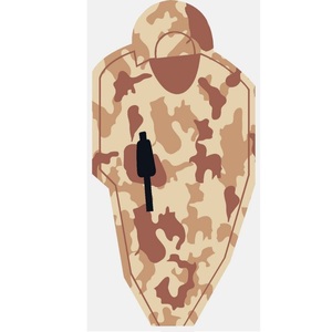 Autocollants d'entraînement de tir à l'arc en plein air, motif silhouette humaine, camouflage vert, lot de 100 - Product Image 3