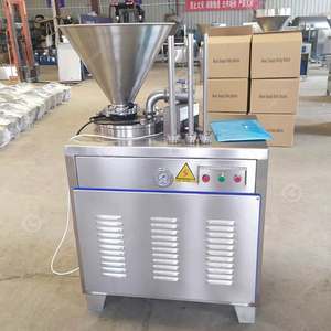 Nouvelle machine de remplissage de saucisses hydraulique entièrement automatique électrique à double tête Embutidora De Chorizo pour les lavements - Product Image 2