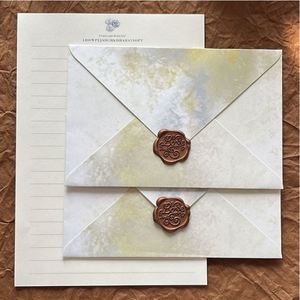 New Trend Vintage Envelope Retro Style Fashionable Decorative Paper Envelope <b>Sealing</b> <b>Wax</b> Storage Love Letter Envelope - Product Image 1