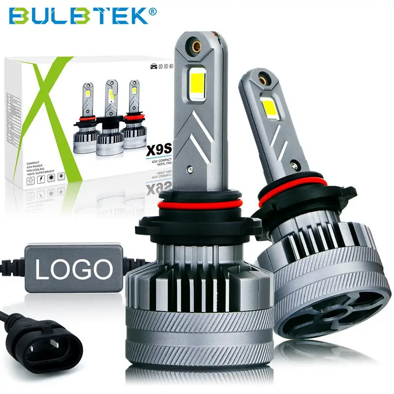 BULBTEK ba15s 9005 LED 헤드 라이트 범용 9005 9006 LED 전구 자동차 프로젝터 반사판 헤드 라이트