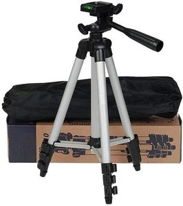 Trípode 3110 inteligente de aluminio ajustable portátil y plegable soporte para trípode Clip y soporte para cámara trípode de cabeza panorámica de 3 vías - Product Image 1