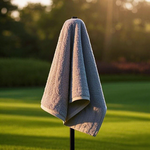 Toalla de Golf de Microfibra con Diseño de Waffle, Impresión por Sublimación Personalizada, Secado Rápido, Logotipo Personalizado, Gancho Magnético, Tamaño y Forma Personalizables - Product Image 1