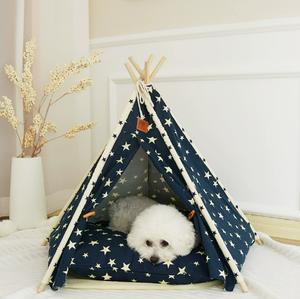 Casas Portátiles Tipo <span class=keywords><strong>Tipi</strong></span> para Perros y Cachorros con Cojín Grueso para Mascotas - Product Image 5