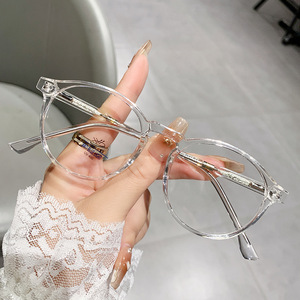 Yc8390 A2 Montures de lunettes ovales pour femmes en TR90, protection anti-lumière bleue, monture complète, verres plats, origine Taizhou - Product Image 1