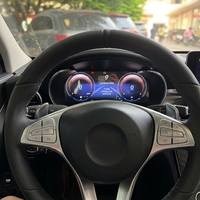 Yuefu Tableau de bord numérique LCD 10,25 pouces, cockpit virtuel, plastique noir pour Mercedes Benz Classe C GLC 2015-2019
