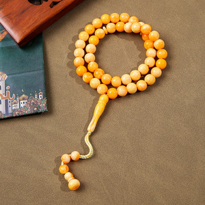 Resina islámica Misbaha ámbar <span class=keywords><strong>Rosario</strong></span> pulsera 33 cuentas oración musulmana Tasbih regalo religioso tradicional <span class=keywords><strong>para</strong></span> <span class=keywords><strong>mujer</strong></span> - Product Image 2