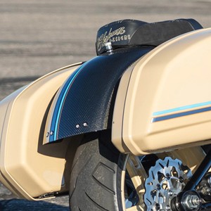 Guardabarros Trasero de Motocicleta AKOSO de Fibra de Carbono 3K con Acabado Brillante y Tejido de Sarga para <span class=keywords><strong>Harley</strong></span> <span class=keywords><strong>Davidson</strong></span> Low Rider S FXLRS Low Rider ST FXLRST FXRST - Product Image 2