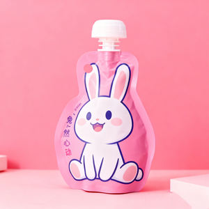 Custodia per beccuccio per imballaggio riutilizzabile personalizzata con tappo a vite in alluminio sacchetto ugello per gustosi sacchetti di purea cibo per gatti con beccuccio - Product Image 4