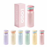 Bouteille d'eau isotherme à double paroi sans BPA, couleur personnalisée, avec couvercle à ouverture par pression, en acier inoxydable 304
