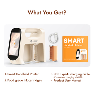EVEBOT Smart Automatic flatbed Coffee <b>printer</b> Machine Handheld <b>printer</b> with touchscreen 300 Dpi edible ink <b>printer</b> with <b>WIFI</b> - Product Image 6