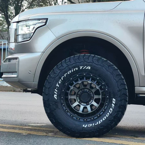 Jantes tout-terrain 17x8.5 ET0 6x139.7 Flow Formed compatibles avec Toyota Prado J120 J150 4Runner Tacoma FJ Cruiser Hilux, finition noir mat - Product Image 1