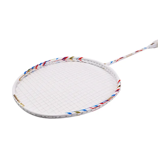 Customized Tension Full Carbon Fiber Badminton Racquet Racket For Outdoor Sports