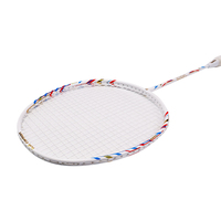 Raquette de badminton personnalisée en fibre de carbone pour les sports de plein air