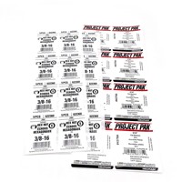 Autocollant adhésif en PVC pour étiquettes de codes-barres, haute viscosité, pour machines, impression UV, rectangulaire, texture collante