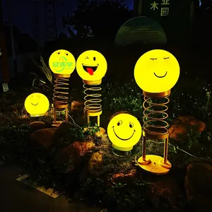 装饰街道公园花园装饰发光二极管户外发光表情包主题灯