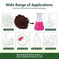 Polvo Rojo Ácido 52 CAS 3520-42-1, Tinte Altamente Soluble en Agua para Monitoreo del Flujo de Agua