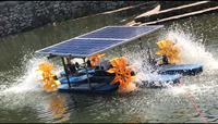 Aérateur à roue à aubes solaire DUMILE 1,5 kW, direct usine, pour augmenter l'oxygène dissous en aquaculture intensive